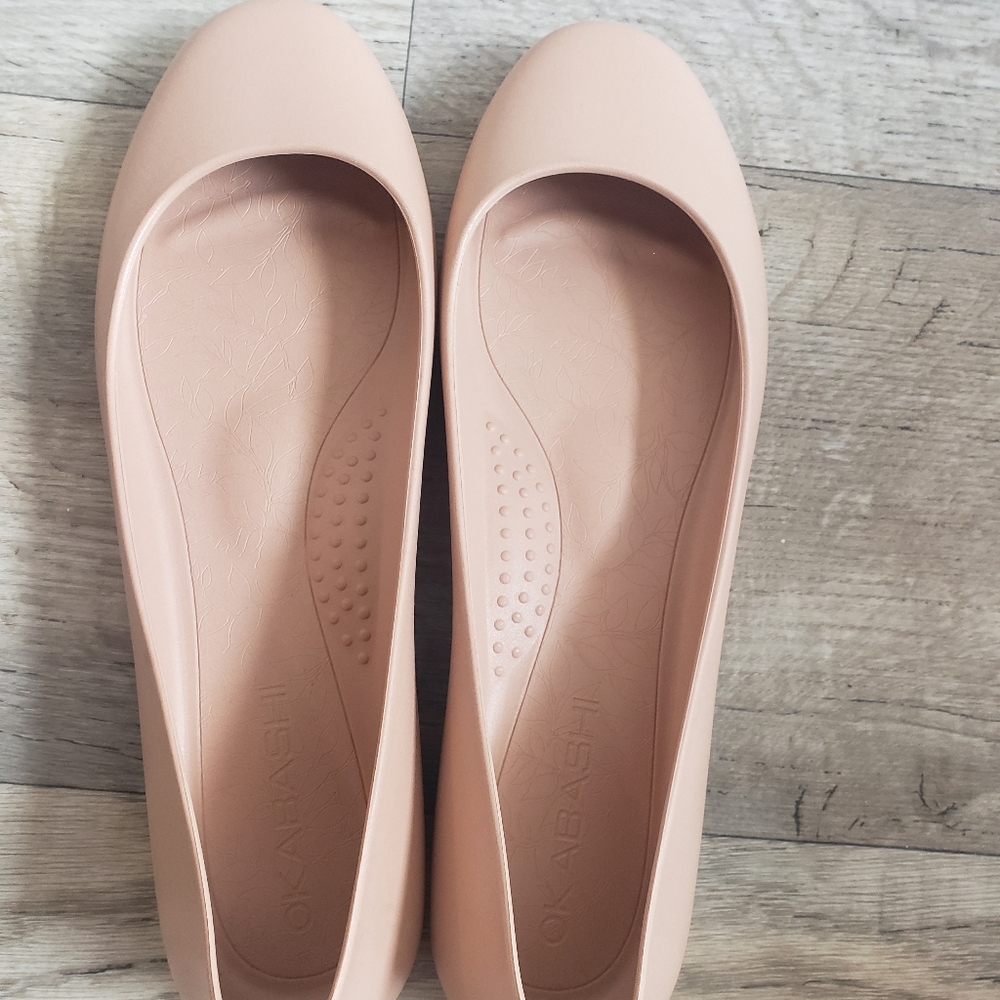 OKABASHI Georgia Soft Jelly Ballet Flats Size 11